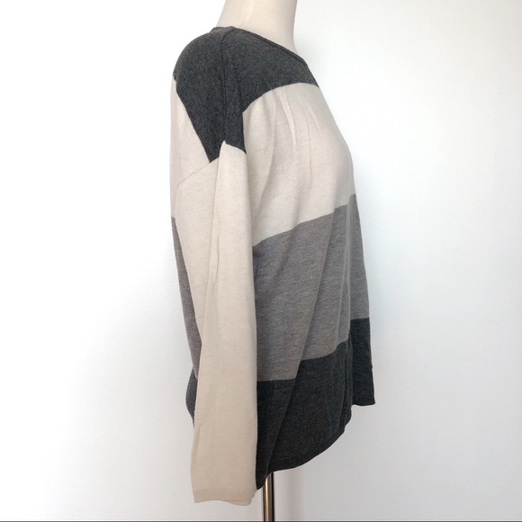 JOIE Striped Lightweight Crew Neck Sweater - Picture 3 of 5